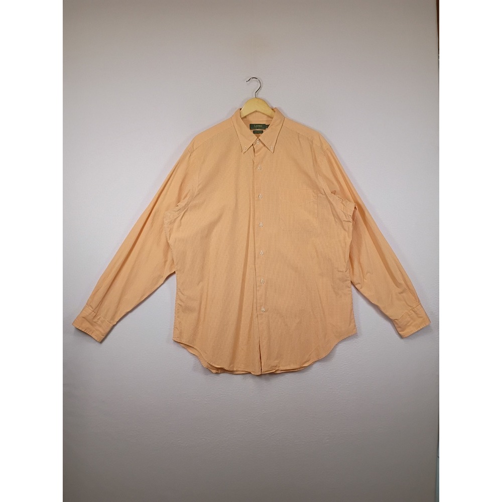 Preppy Lauren Ralph Lauren Mens 16.5 34/35 Gingham Cotton‎ Button Down Shirt